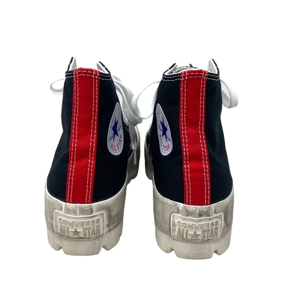 Converse Ctas Lugged Dirty Black Skate Women's Canvas Shoes Custom 571211C-WDBW - Picture 8 of 10